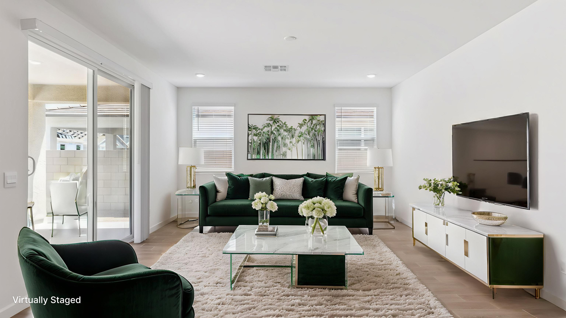 Virtually Staged Living Room