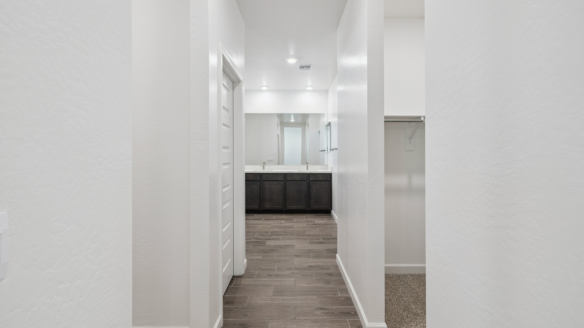 Hallway into Bathroom