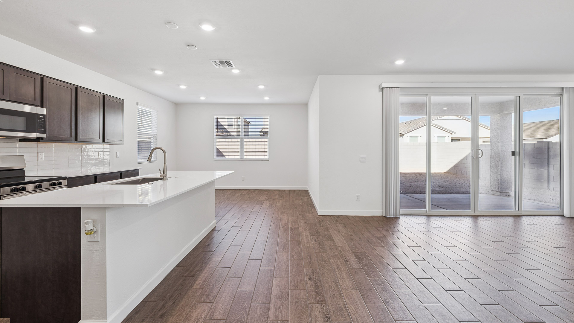 Kitchen, Dining Area, & Great Room