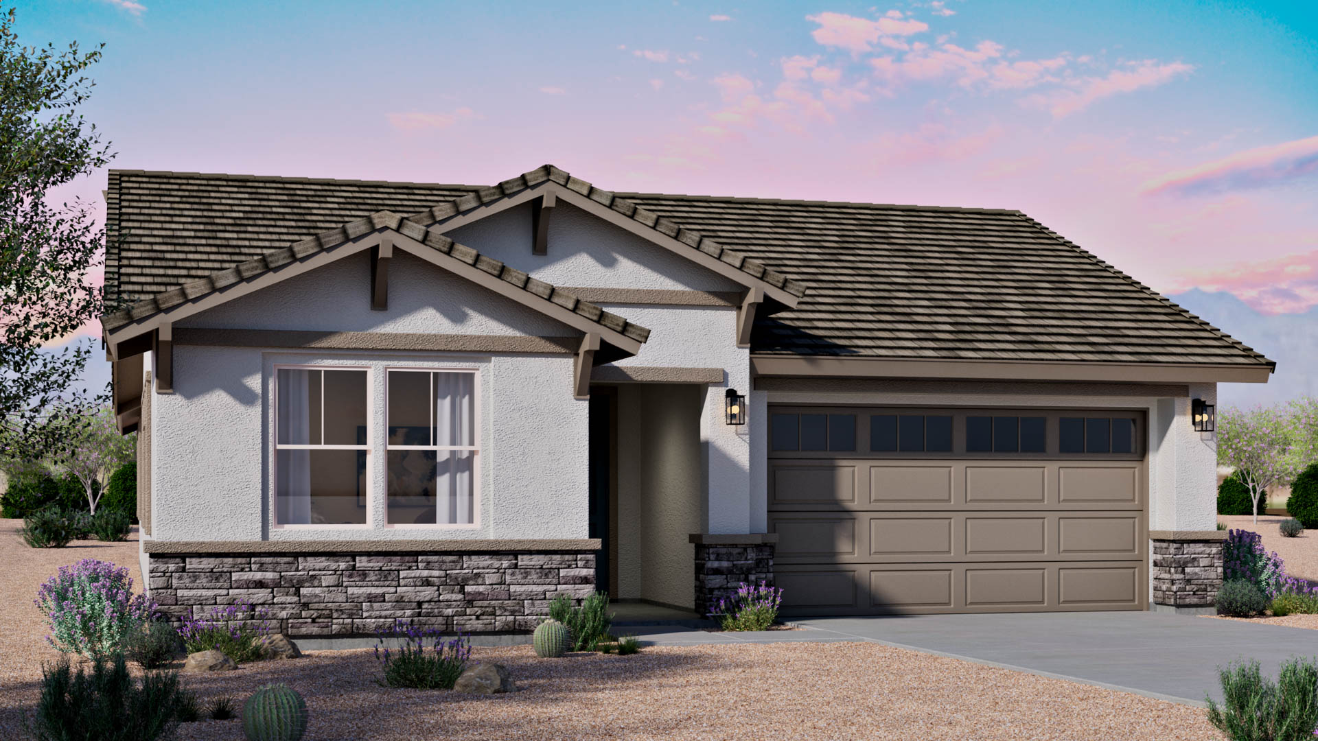 Front of home rendering.