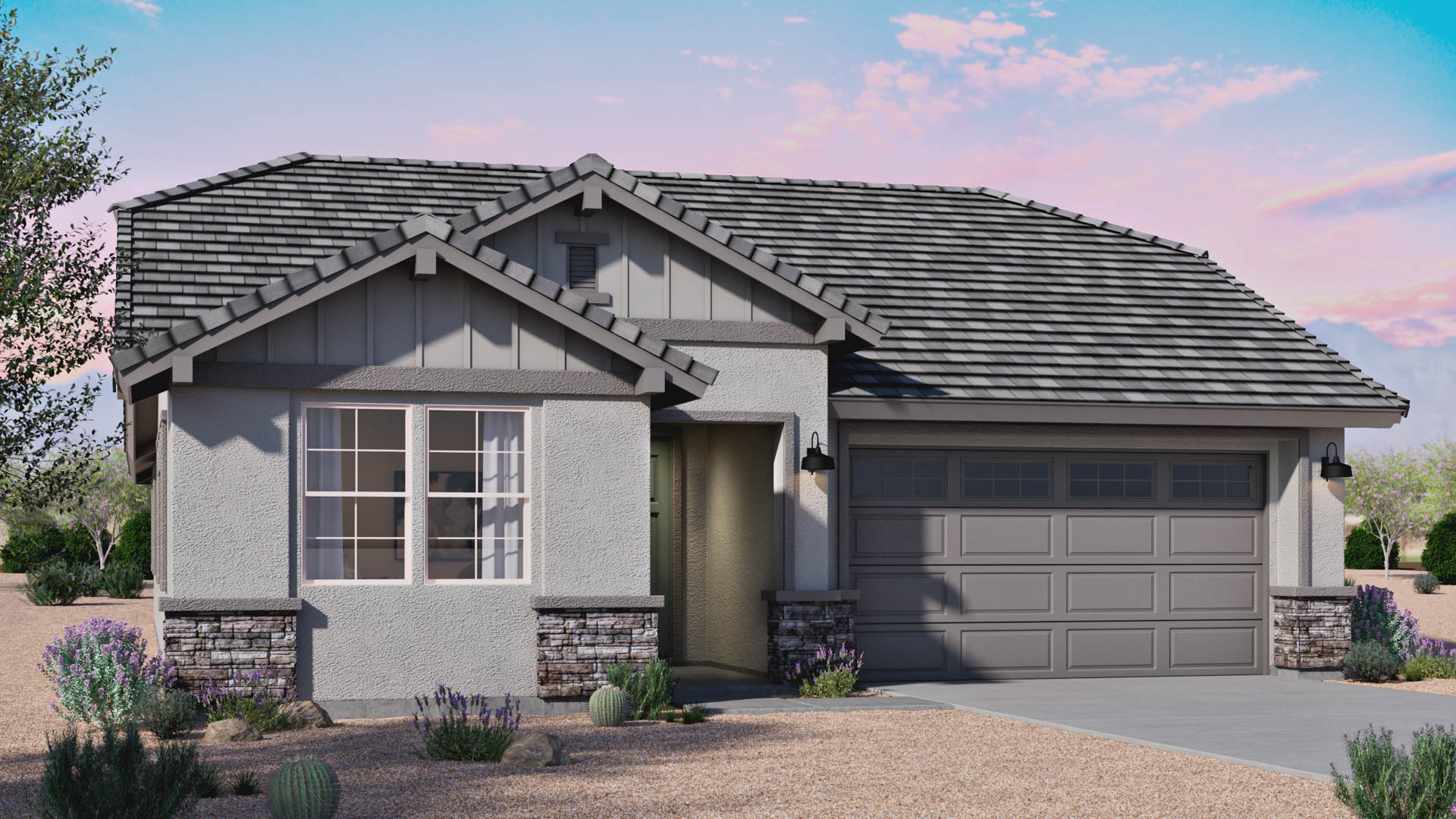 Front of home rendering.