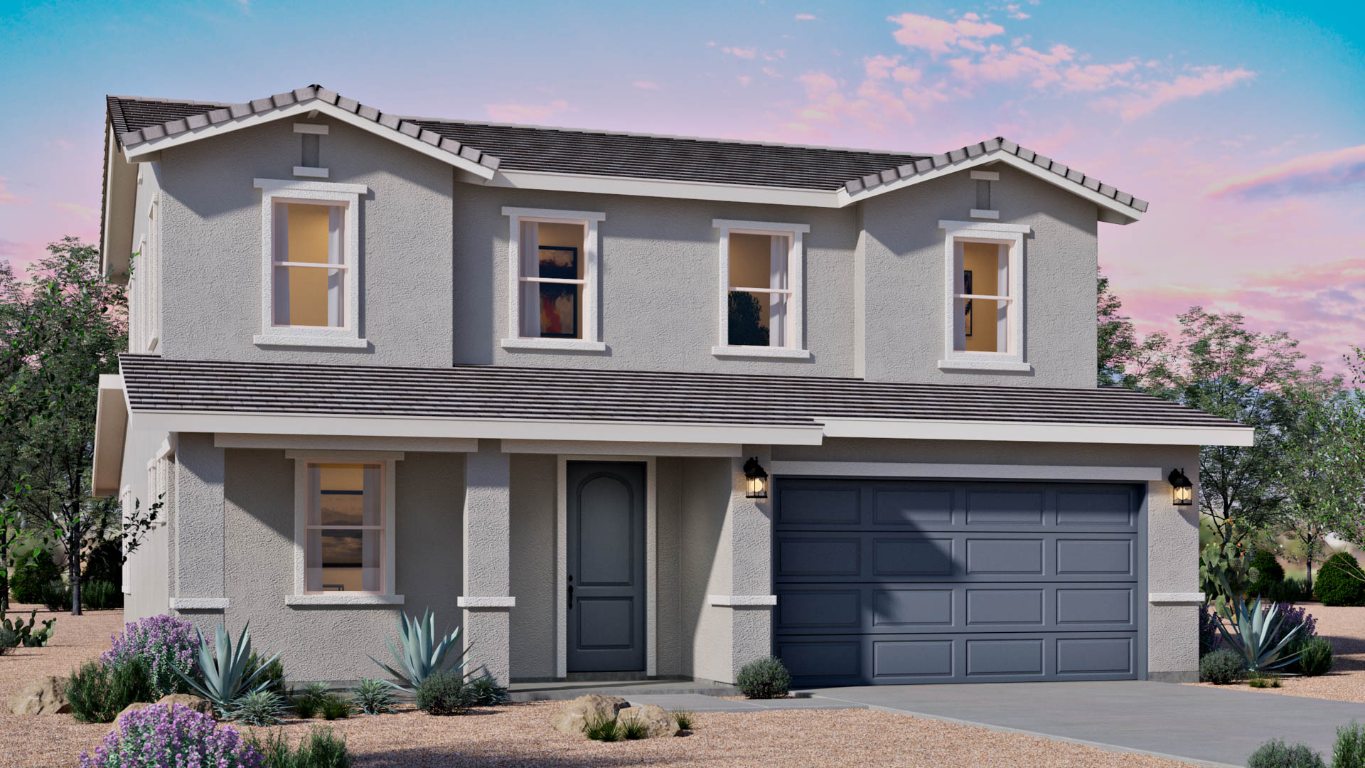 Front of home.