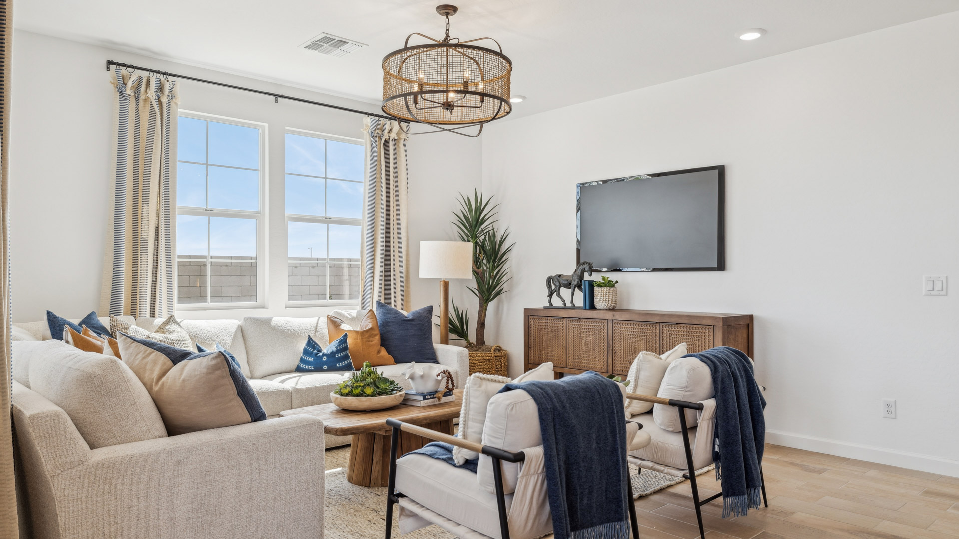 open concept living room