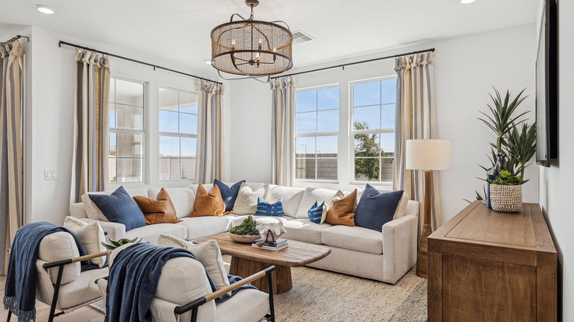 open concept living room