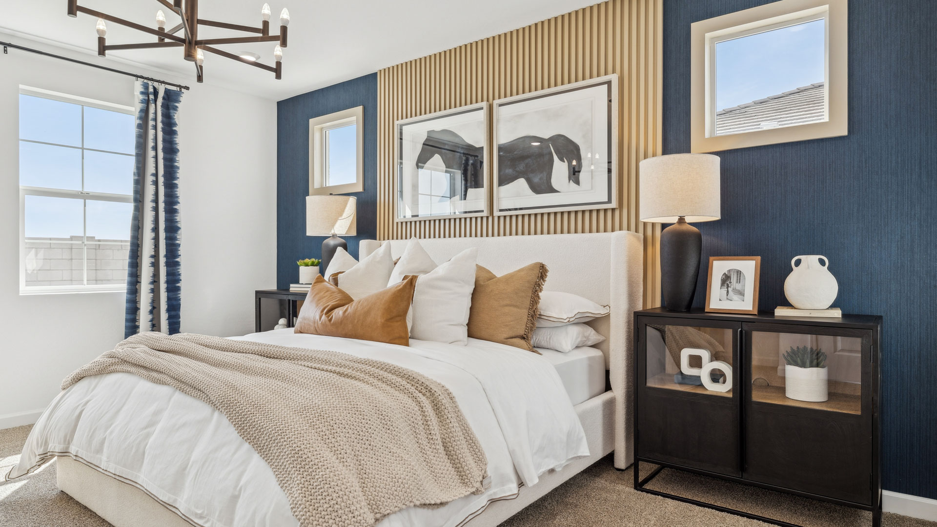primary suite with walk in closet