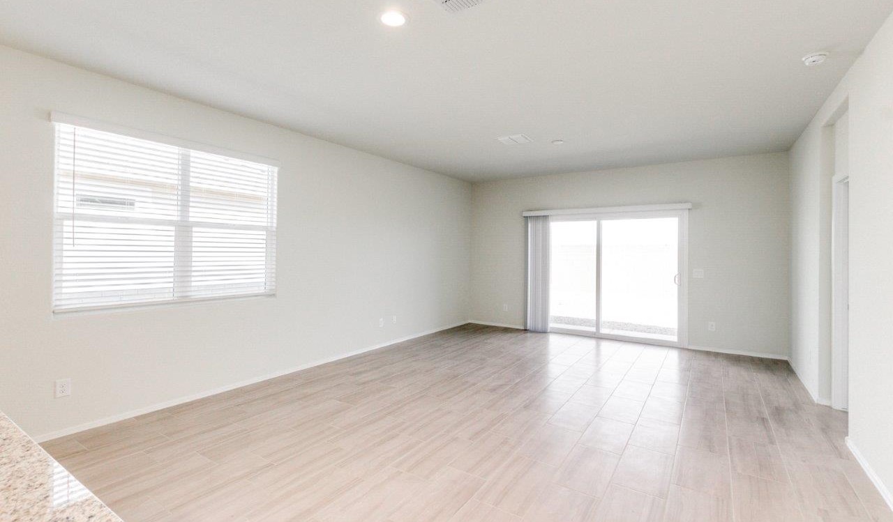 matterhorn great room with sliding glass door