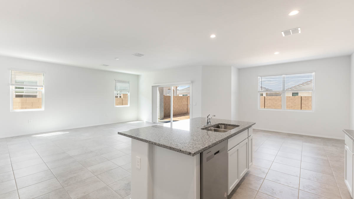 Yosemite kitchen and great room and dining room