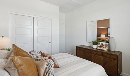 Harris bedroom with closet storage