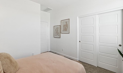 Harris bedroom with closet storage