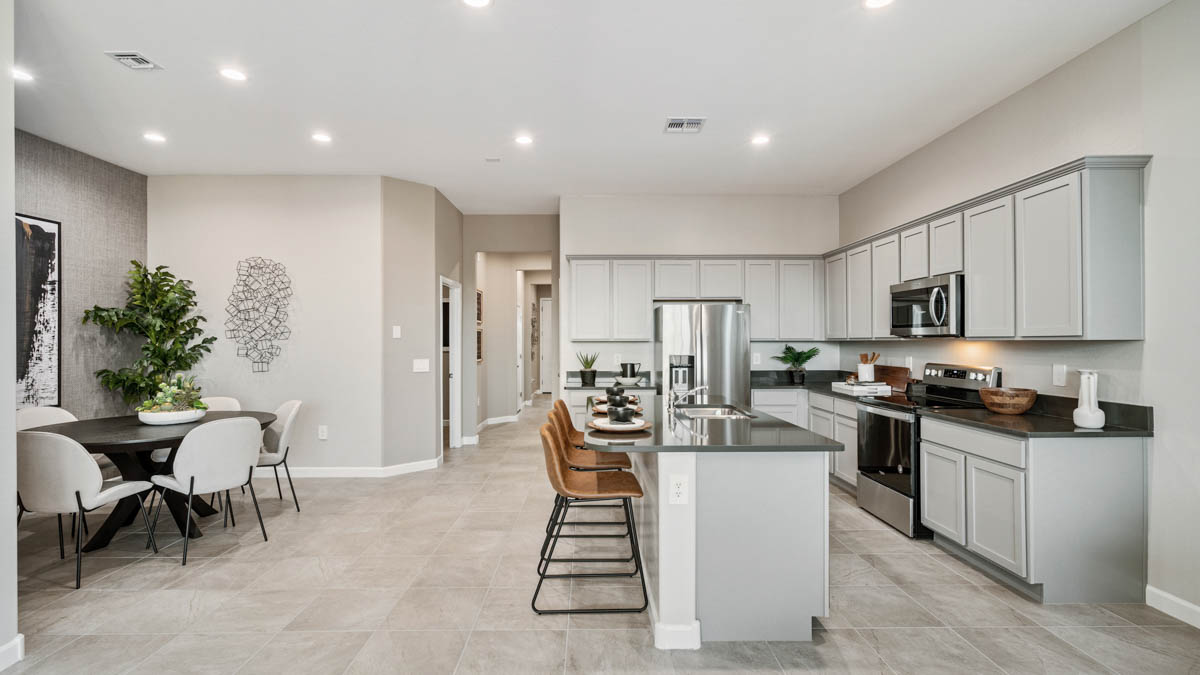 Dove kitchen and dining room