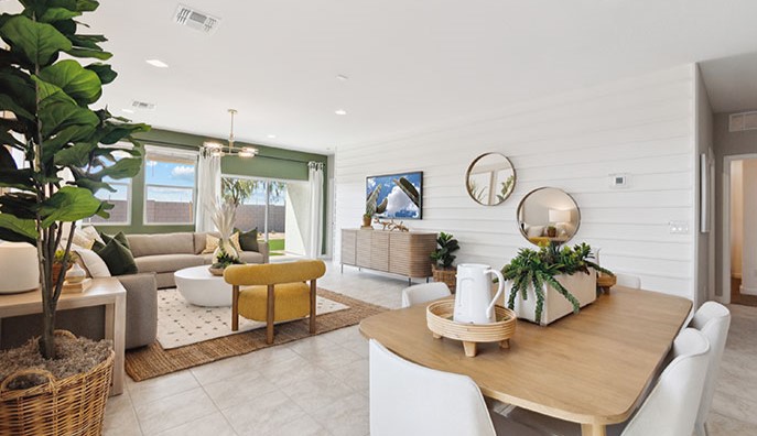 Gaven dining room and great room