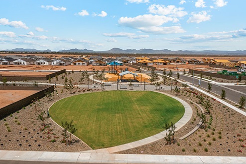 Greenery and community park overview