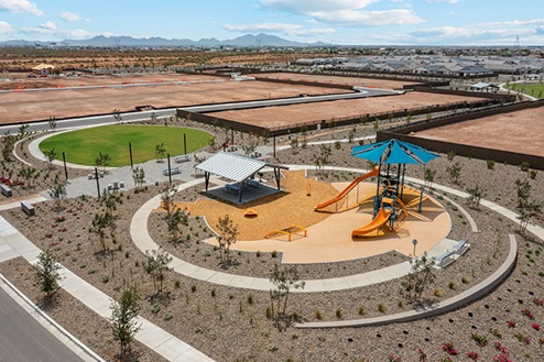 Greenery and community park overview