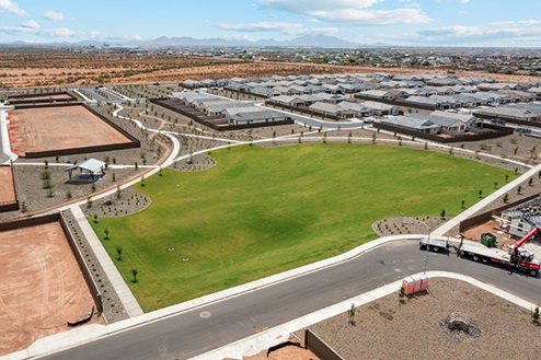Greenery and community park overview