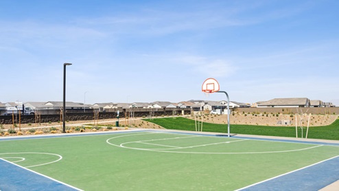Community basketball court