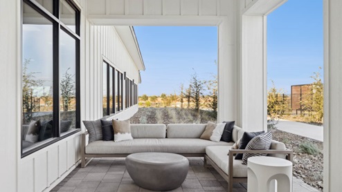 Outside lounge and seating area