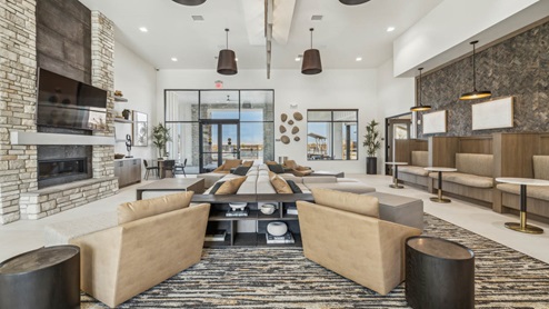 Common living space area