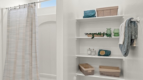 Primary bath with walk-in shower