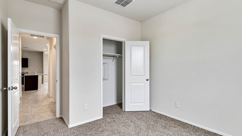 Camden bedroom with closet storage