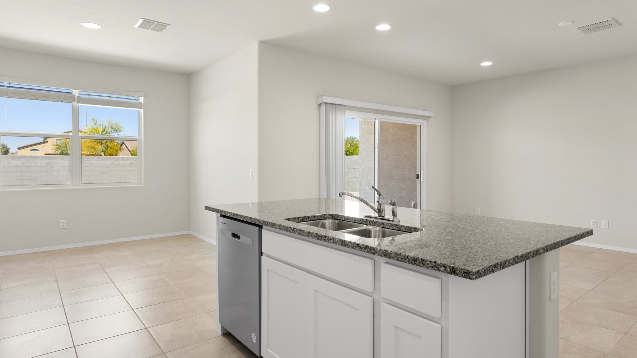 Fargo great room and dining room