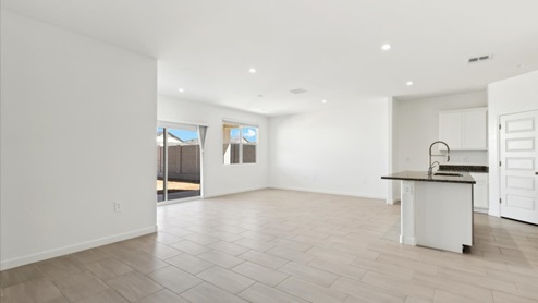 Justin great room and kitchen
