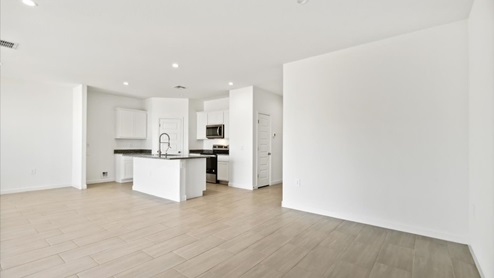 Justin great room and kitchen
