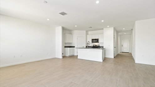 Justin great room and kitchen