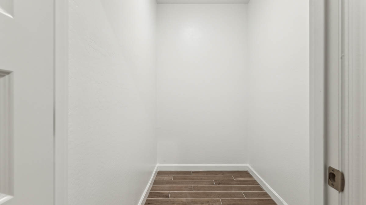 spacious walk in closet