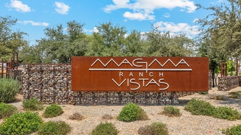 Magma Ranch Entry Way Monument Sign
