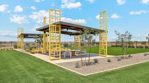 outside seating area