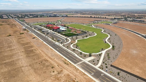 Magma Ranch overview with community center