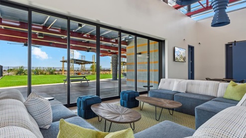 Community center entertainment space