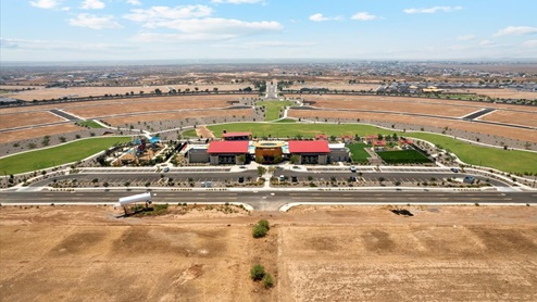 Magma Ranch overview with community center