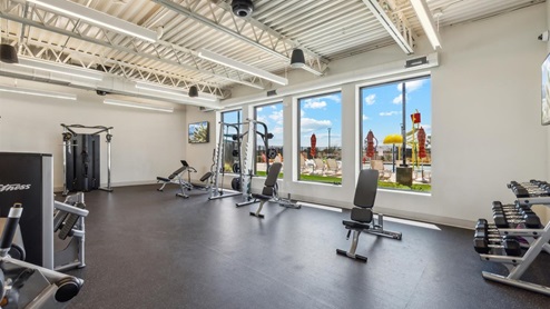 Gym inside community center