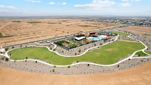 Magma Ranch overview with community center