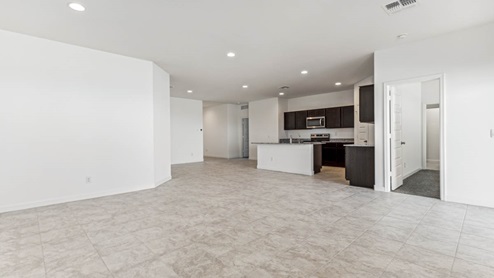 Kitchen and Living Space