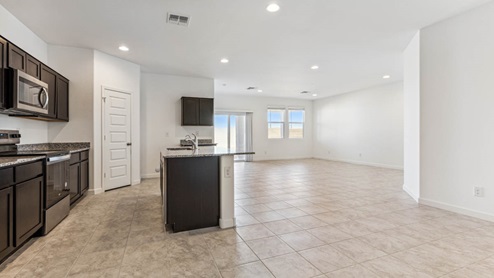 Kitchen and Living Space