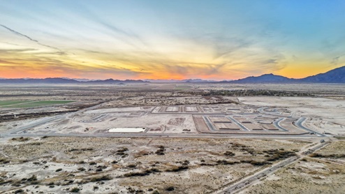 Lots before homes were built.