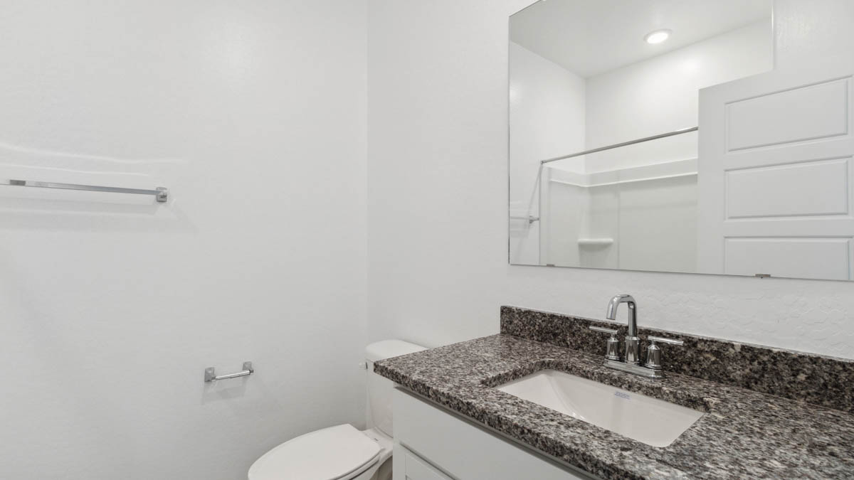 A well-designed bathroom emphasizing functionality and contemporary style.