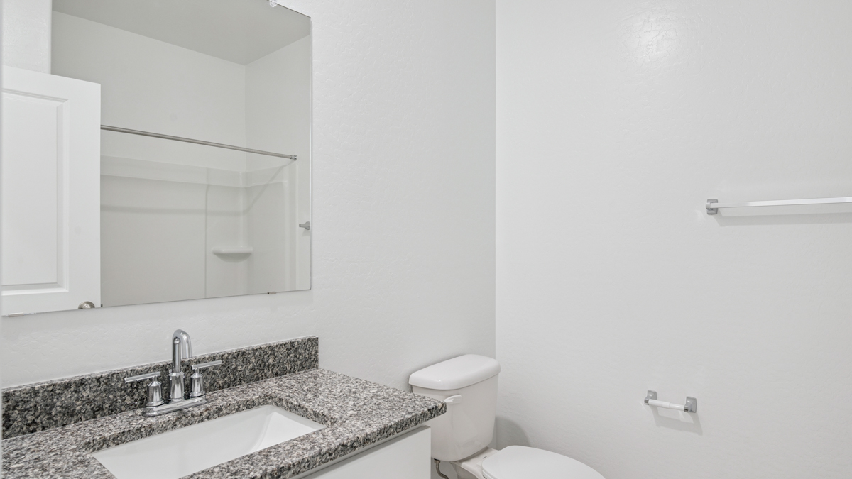A well-designed bathroom emphasizing functionality and contemporary style.