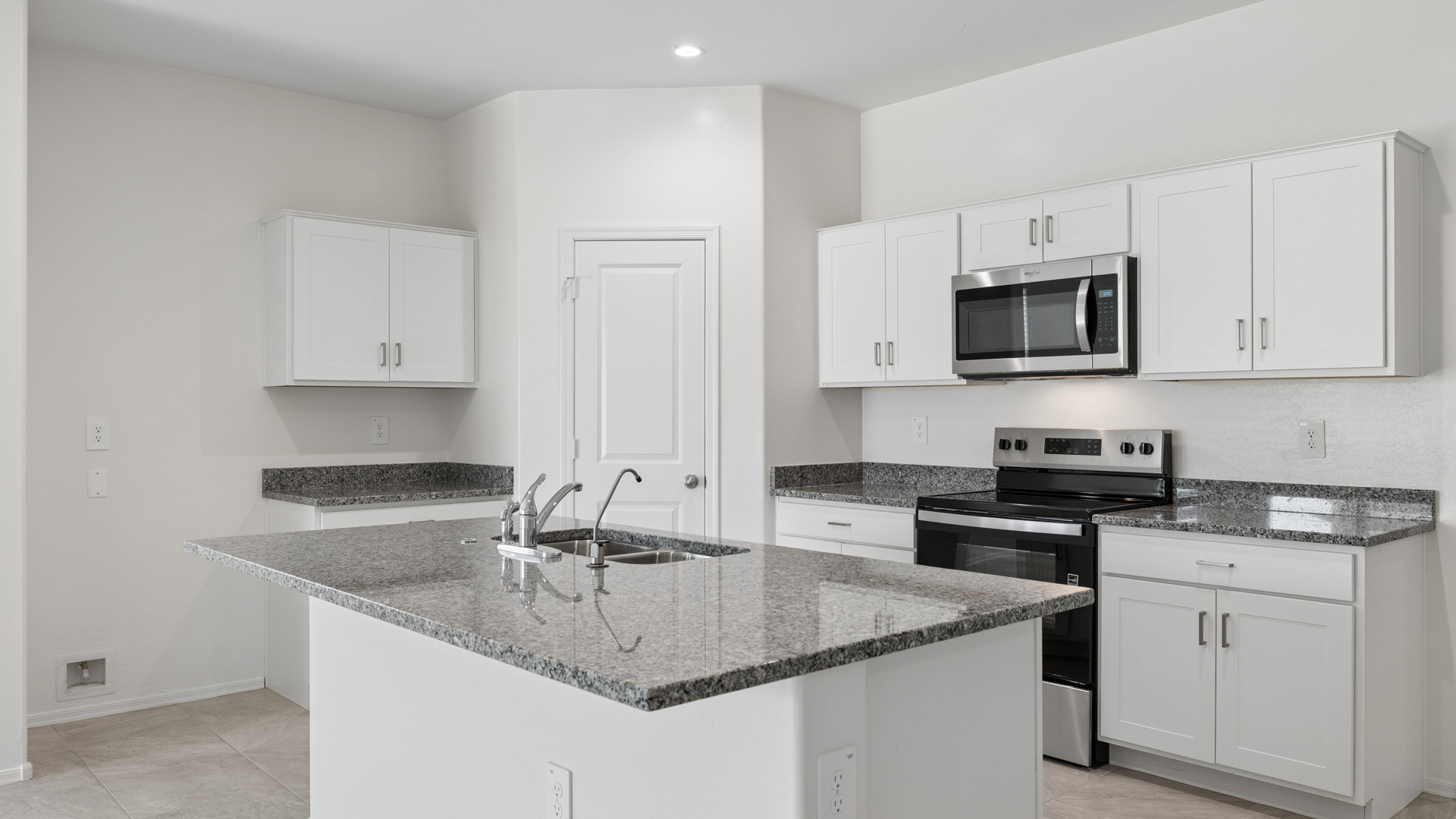 kitchen with island.