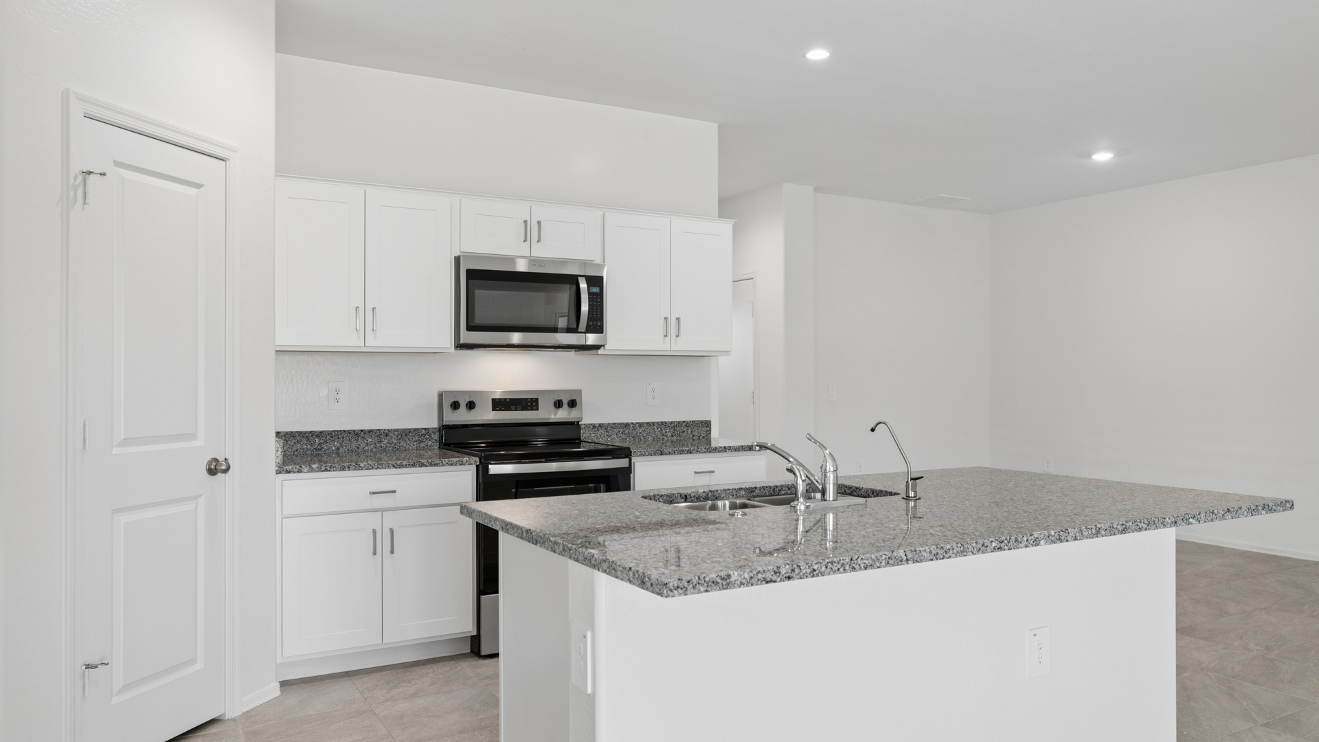 kitchen with island.