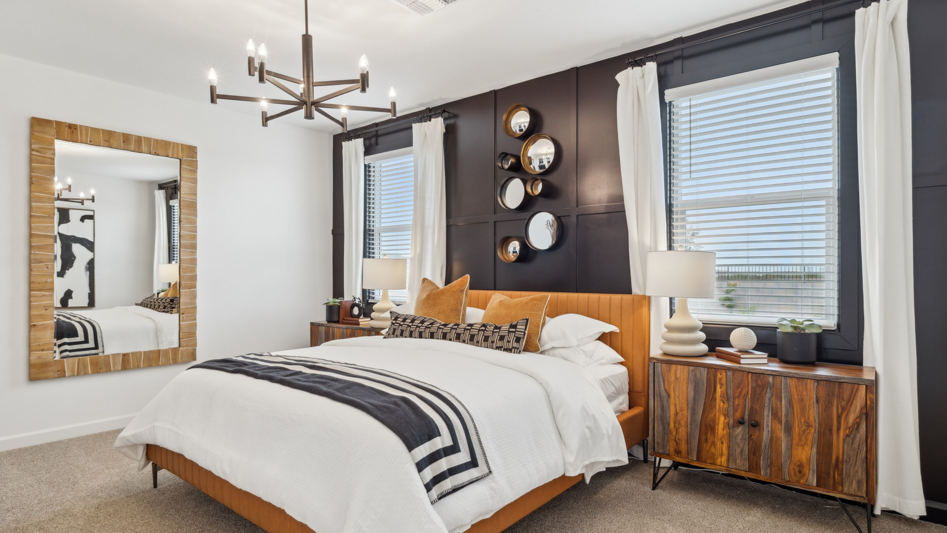 primary suite with walk in closet