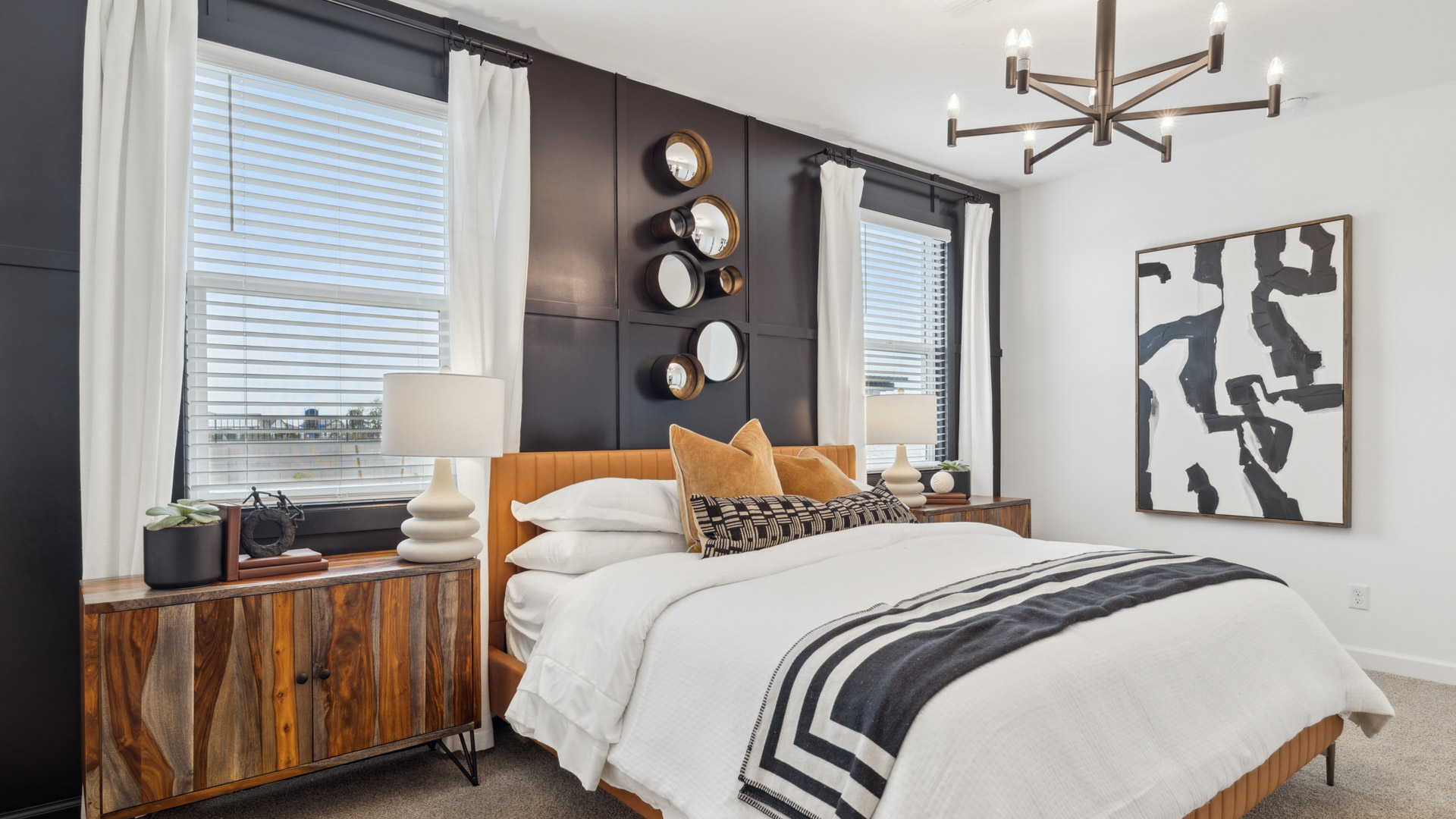 primary suite with walk in closet