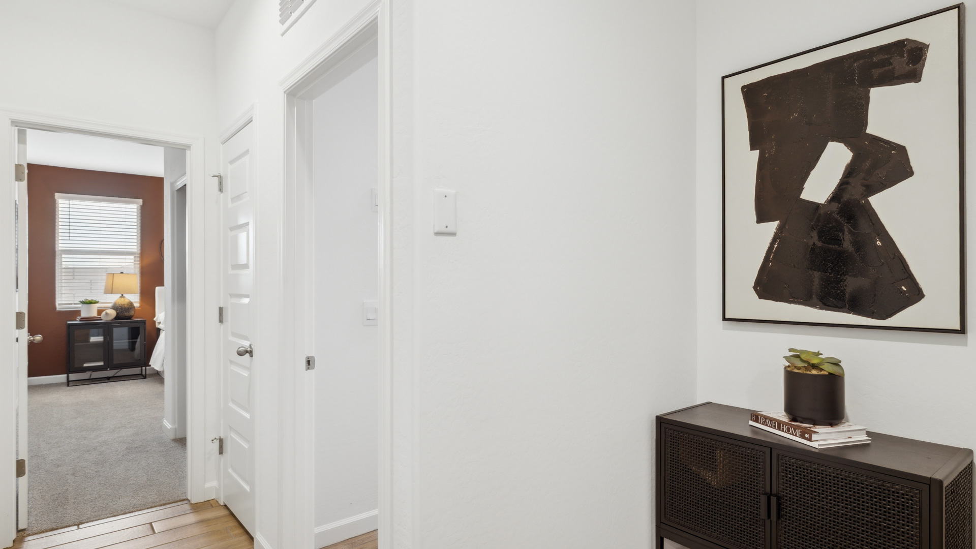 Leading into the guest bedroom.
