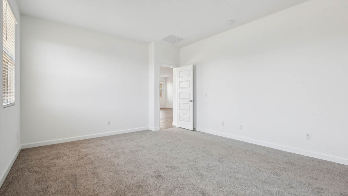 primary suite with walk in closet