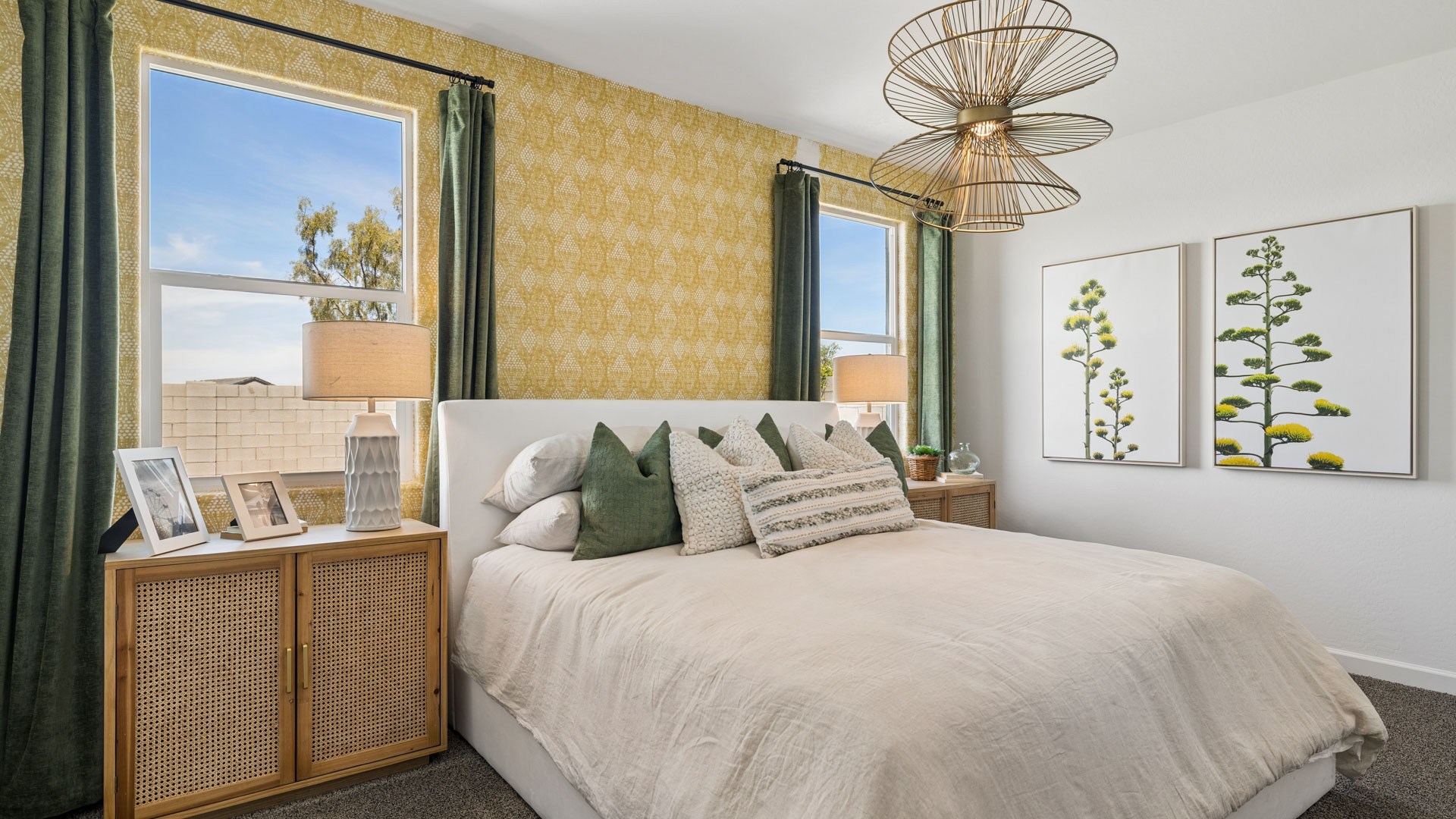 Comfortable guest bedroom featuring neutral-toned walls and a large closet.