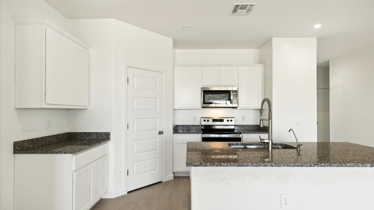 Kitchen and dining room.