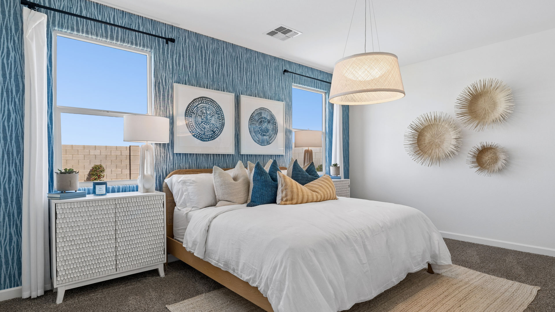 primary suite with walk in closet