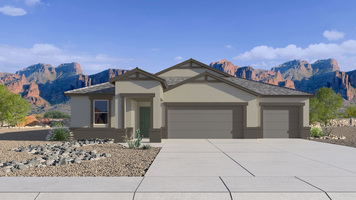 Front of home rendering.